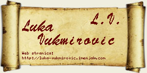 Luka Vukmirović vizit kartica